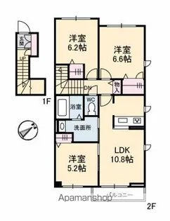 アーバンコート光【1階】の間取り