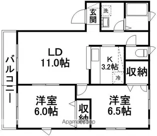 ラヴィアン・ローズ【2階】の間取り