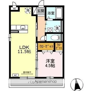 ロイヤル ナイン【2階】の間取り
