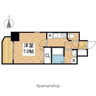 エステムコート名古屋新栄Ⅲグローリィ【9階】の間取り