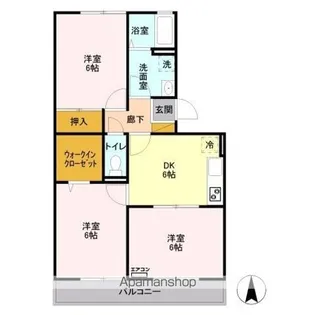 ピラタス Ⅴ【3階】の間取り