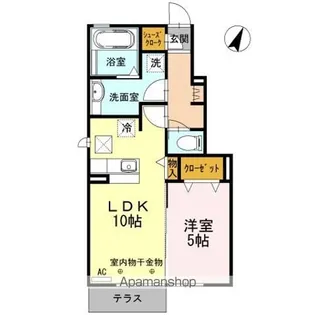 アムール【1階】の間取り