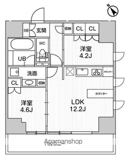 NIDO SUGAMO【13階】の間取り