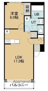 1LDKの間取り画像