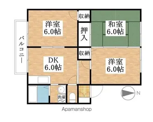 メゾンドール小木【102号室】の間取り