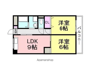 ミモダ武庫の里【303号室】の間取り