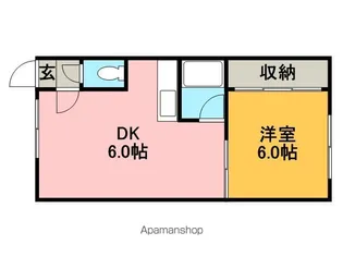 シティーハイムハーモネート【202号室】の間取り