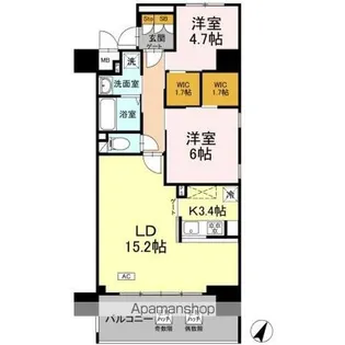 リーラ横浜川和町【3階】の間取り