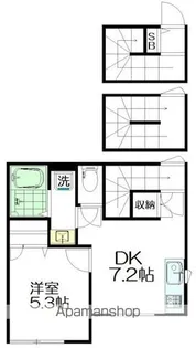 KITO KAMIITA(キトカミイタ)【301号室】の間取り