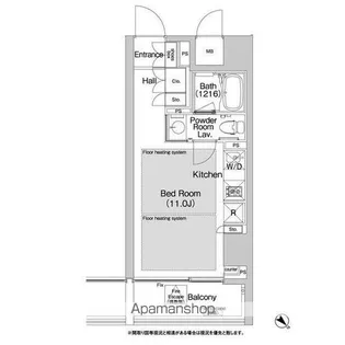 BPRレジデンス渋谷【8階】の間取り