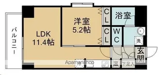 パークサイドレジデンス榴岡【9階】の間取り