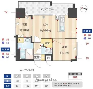ZOOM本郷【4階】の間取り