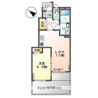 サニーハイツⅢ【1階】の間取り