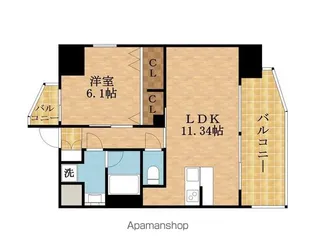 プレジオ都島ASIAN【3階】の間取り