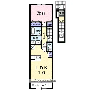 K.S.セレーノ【2階】の間取り