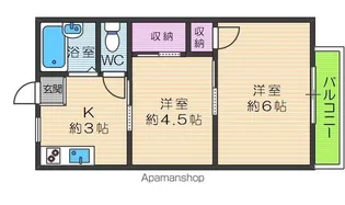 グレイスハイツ【2階】の間取り