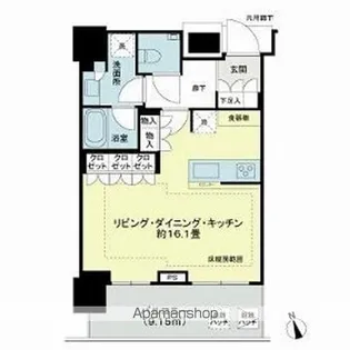 ブランズ渋谷桜丘【19階】の間取り