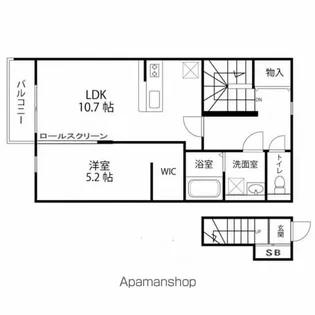 グランディールⅠ【205号室】の間取り