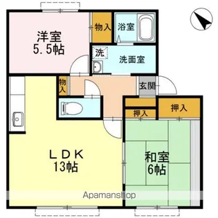 ミーツハオスKⅡ【2階】の間取り