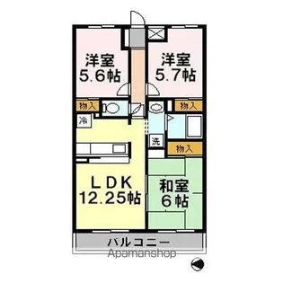 プロスペリテ新蒲田【2階】の間取り