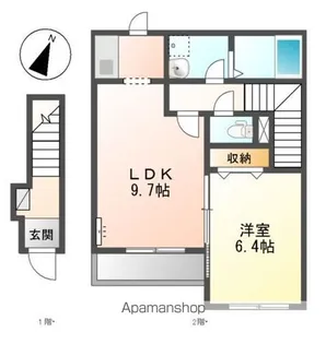 ルビコン・クワトロ【2階】の間取り
