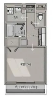 ピース・カーザ【106号室】の間取り