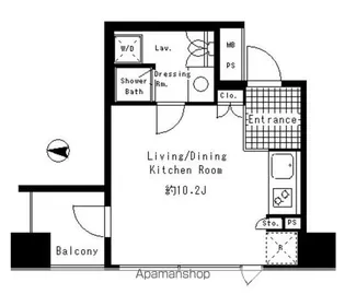 パークアクシス渋谷神南【6階】の間取り