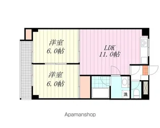 コーポラスAC【402号室】の間取り