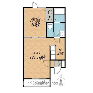 K&K230【2階】の間取り