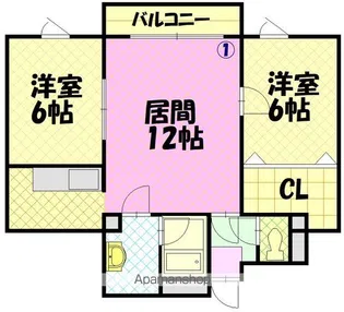 ラヴェニュー【201号室】の間取り
