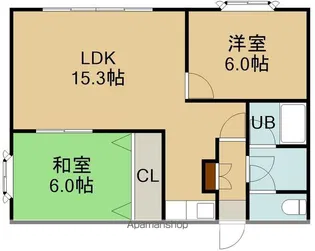 オーシャンパレス【103号室】の間取り