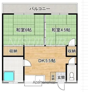 浦田荘【1階】の間取り