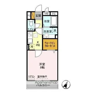 グランメール【1階】の間取り