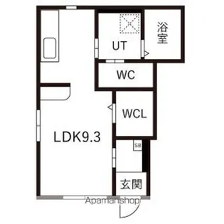 オリエンスB【1階】の間取り