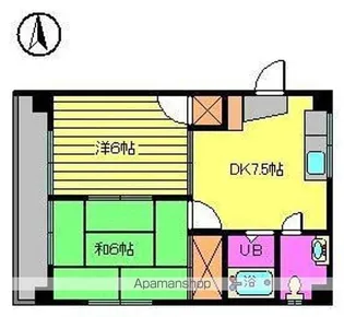 カメリアハイツ【2階】の間取り