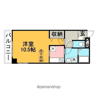ルネス・フィエスタ【6階】の間取り
