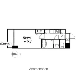 メイクスアート太閤通【13階】の間取り