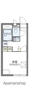 レオパレスミニョン【2階】の間取り
