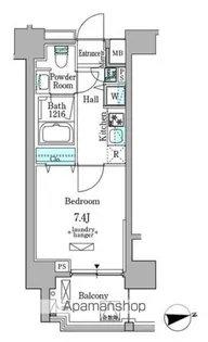 ミリアレジデンス新宿御苑【10階】の間取り