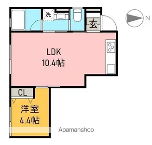 CASA BLANCA【1階】の間取り