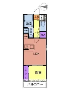 AK22土古町【2階】の間取り