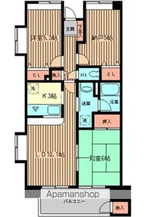 サンハイク7東小金井【3階】の間取り