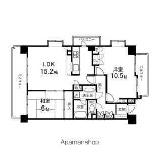 泉中央パークホームズ【1005号室】の間取り