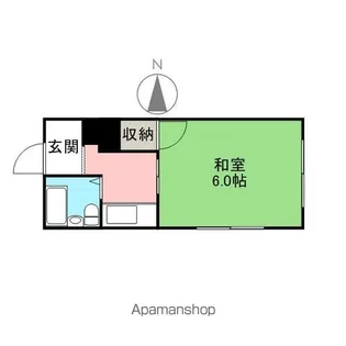 広島猿猴橋ビル【502号室】の間取り
