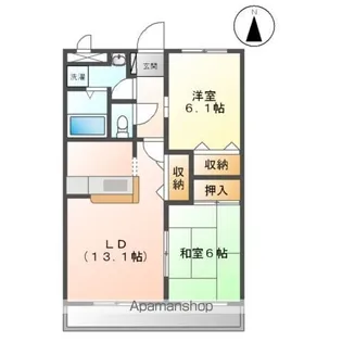 メゾン・ハピネス【201号室】の間取り
