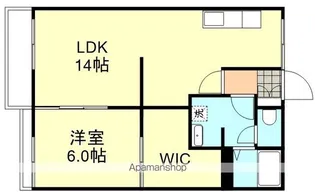 ハイコーポ天神【2階】の間取り