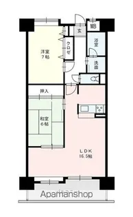 サバーブ比恵【5階】の間取り