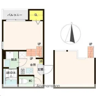 ハーモニーテラス黒松【2階】の間取り
