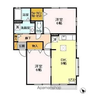 エスコルタ東台【1階】の間取り