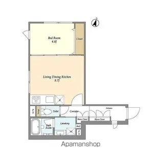 ASTILE原宿【4階】の間取り